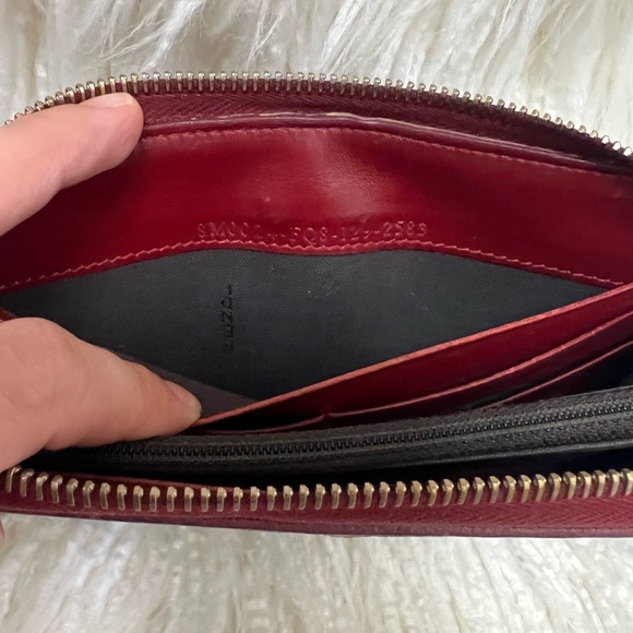 Fendi Burgundy Zucca Canvas Zip Around Wallet w/COA - Picture 15 of 17